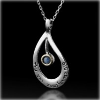 Kabbalah Necklace with Sapphire